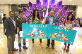Pooja Chopra  Mr Rajiv Malla and Mr Santosh Pandey with the winners 2