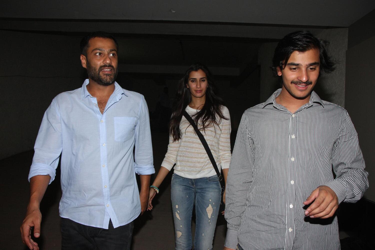 Filmmaker Abhishek Kapoor with girlfriend Pragya Yadav at film BOMBAY