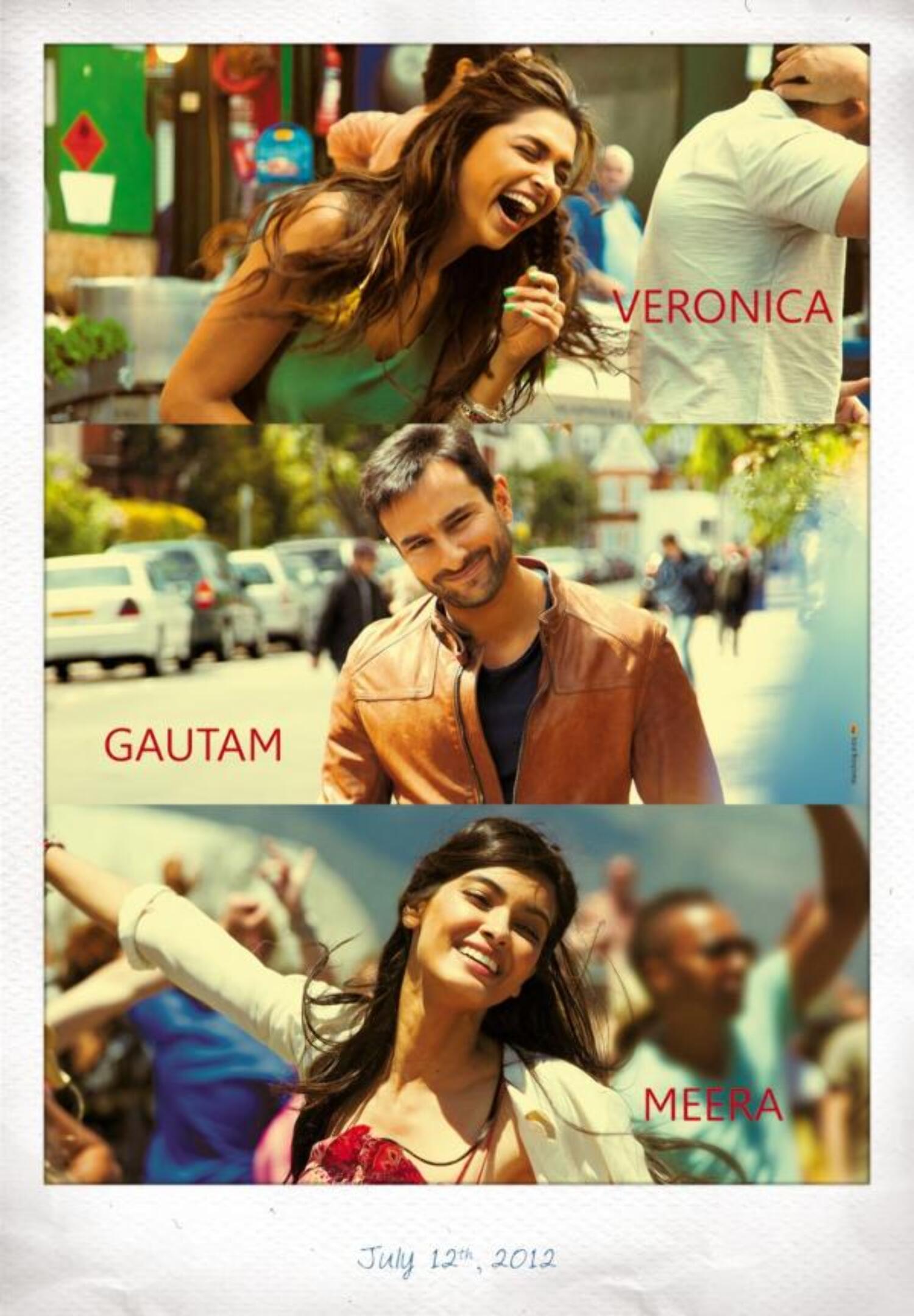 Deepika Padukone Saif Ali Khan Diana Penty Cocktail Movie Poster Diana Penty Photos On Rediff