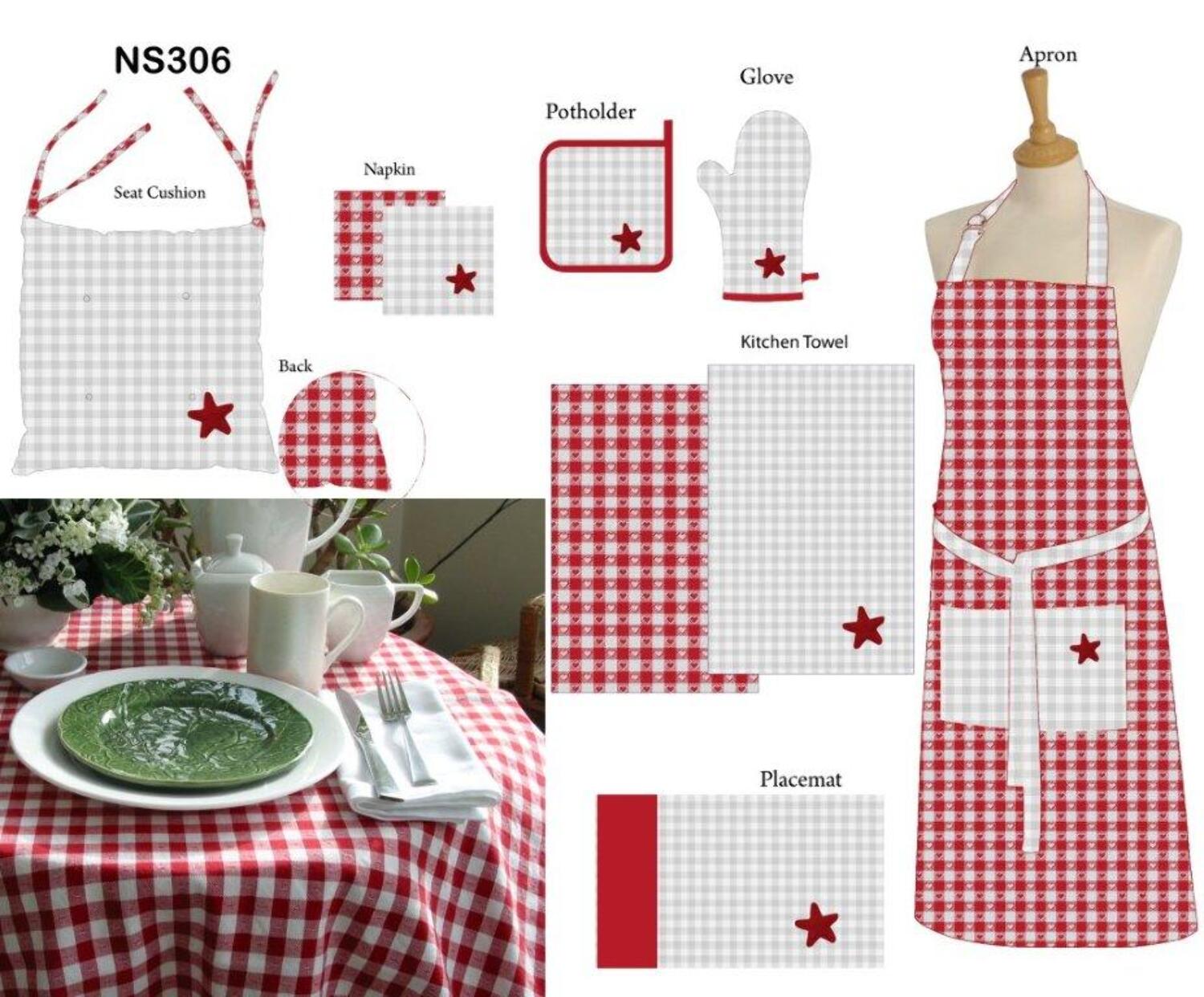 kitchen textile set