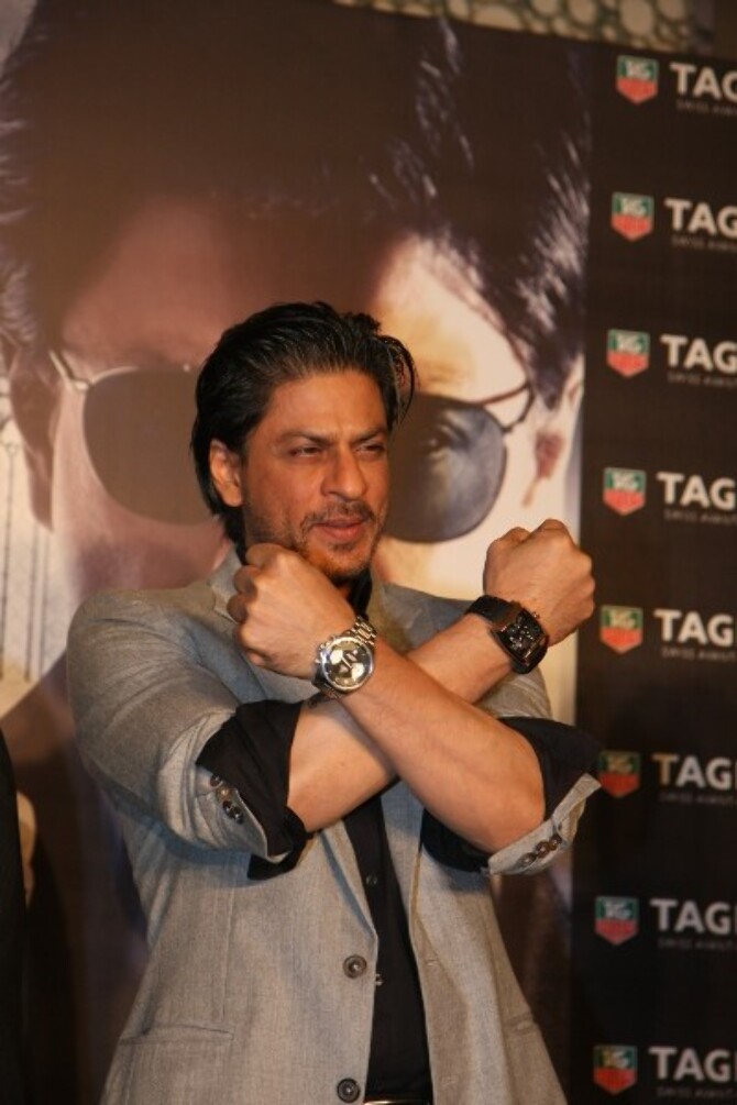 Shah Rukh Khan At Swiss Watch Brand Tag Heuer New Range Launch In Mumbai 1 Rediff Bollywood 4743