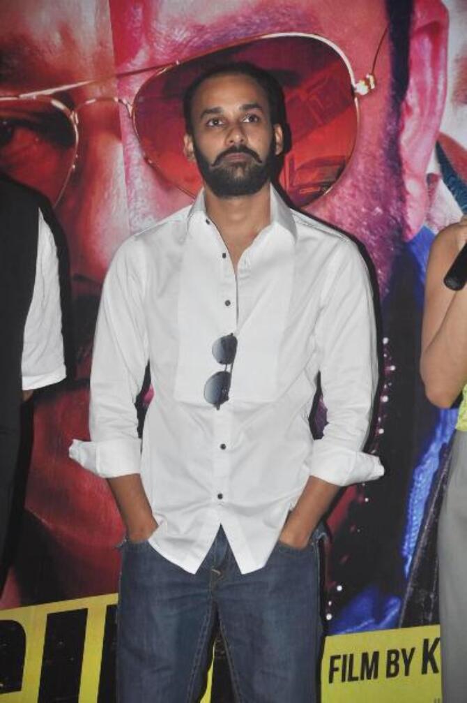 Producer Rahul Aggarwal at the first look launch of film POLICEGIRI at