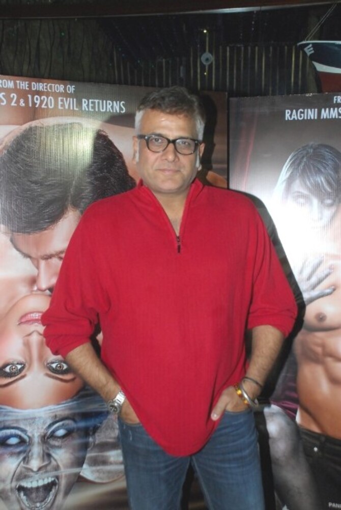 Director Bhushan Patel at film Alone music launch : rediff bollywood