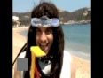 funny beach sand girl video