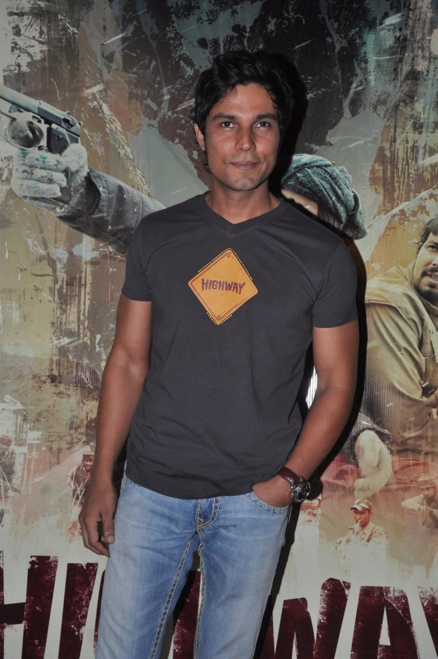 Randeep Hooda at the first look launch of film HIGHWAY : rediff ...