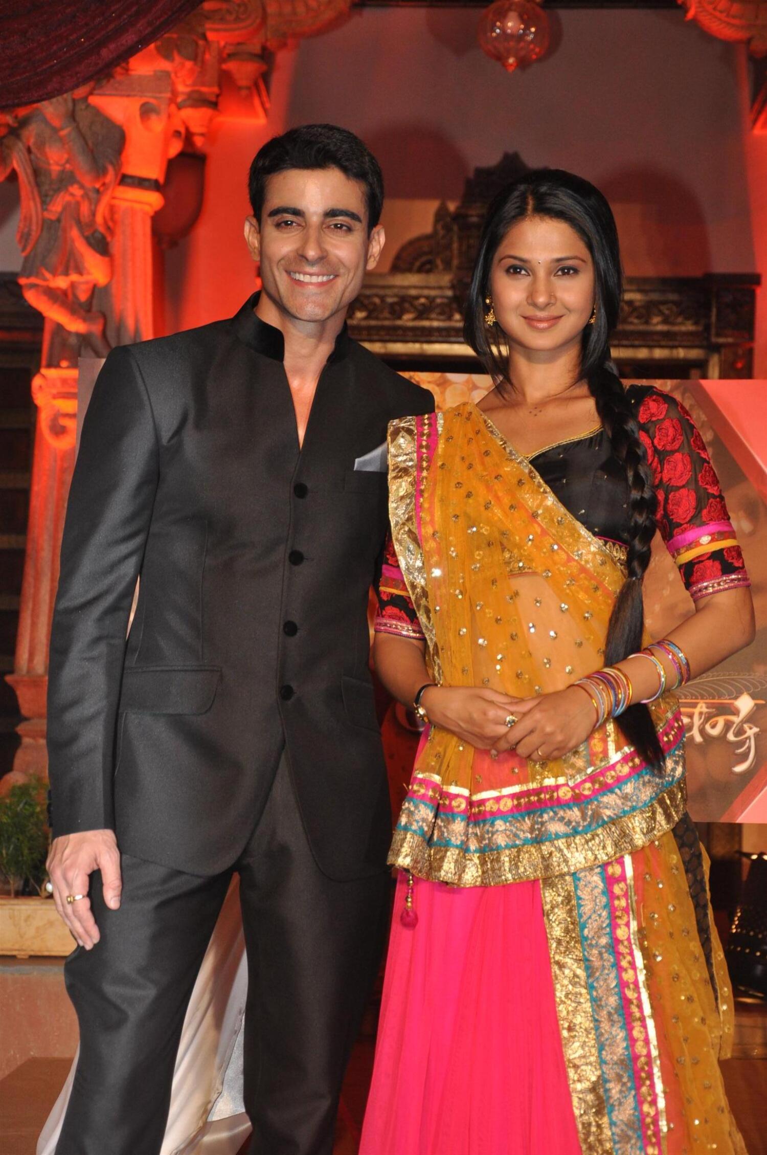 Gautam Rode with Jennifer Winget at the launch of Sanjay Leela Bhansali ...