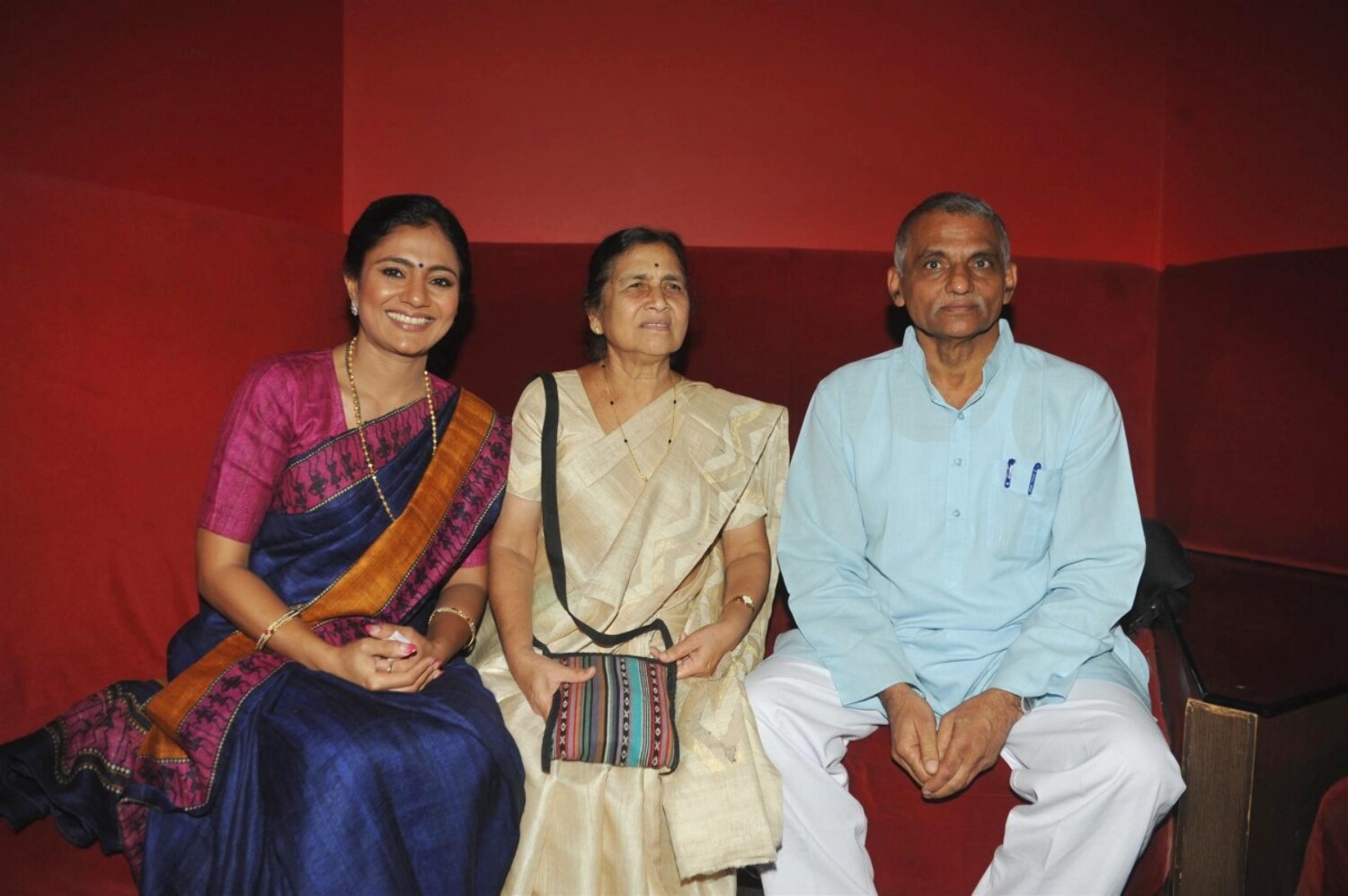 Filmmaker Samruddhi Porey Dr Mandakini Amte Dr Prakash Baba Amte at ...