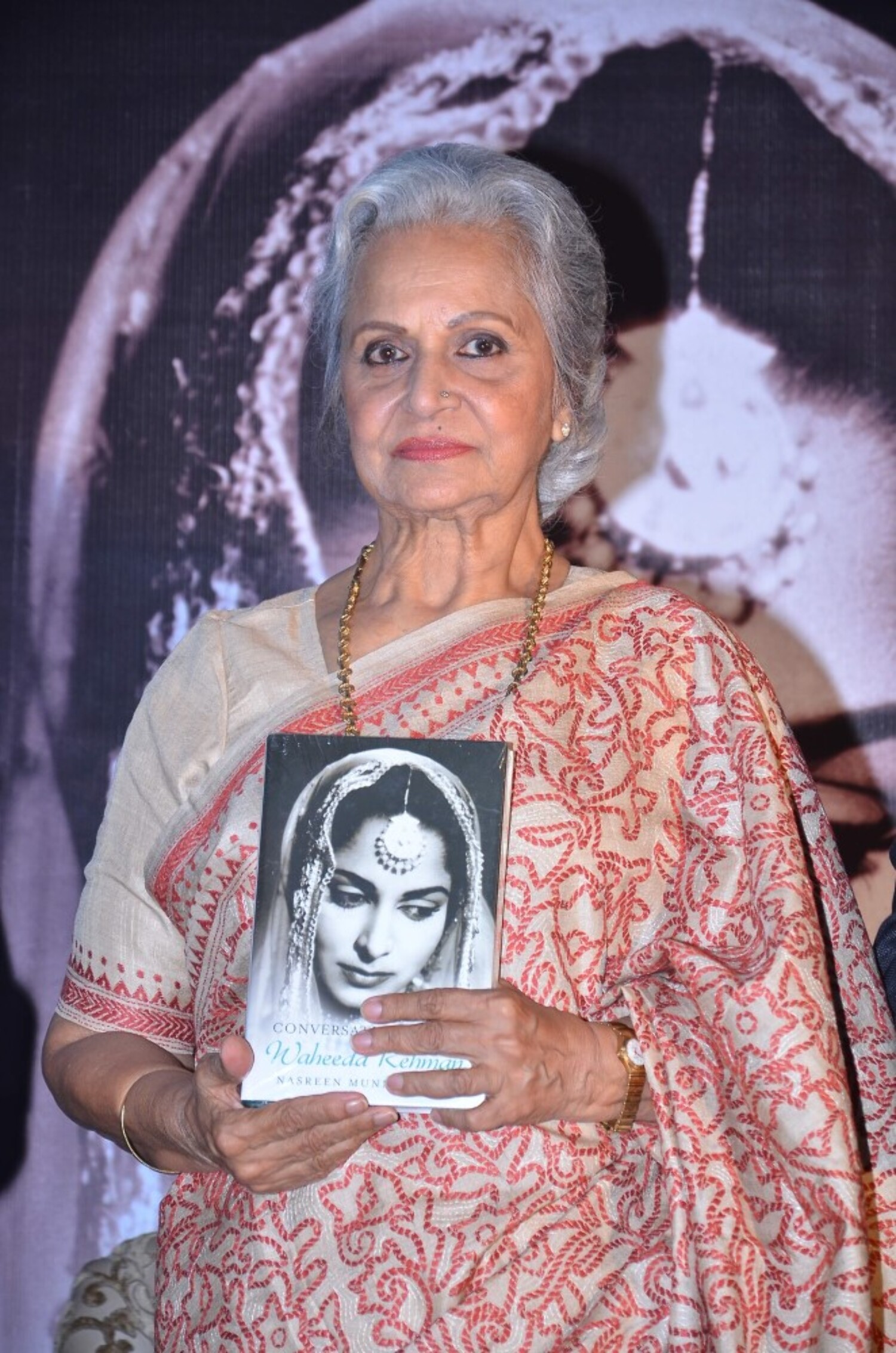 Veteran actress Waheeda Rehman at the launch of the book Conversations ...