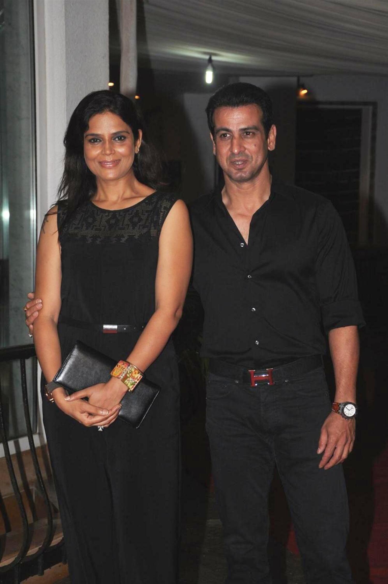 Ronit Roy with wife Neelam at success party of FERRARI KI SAWAARI ...