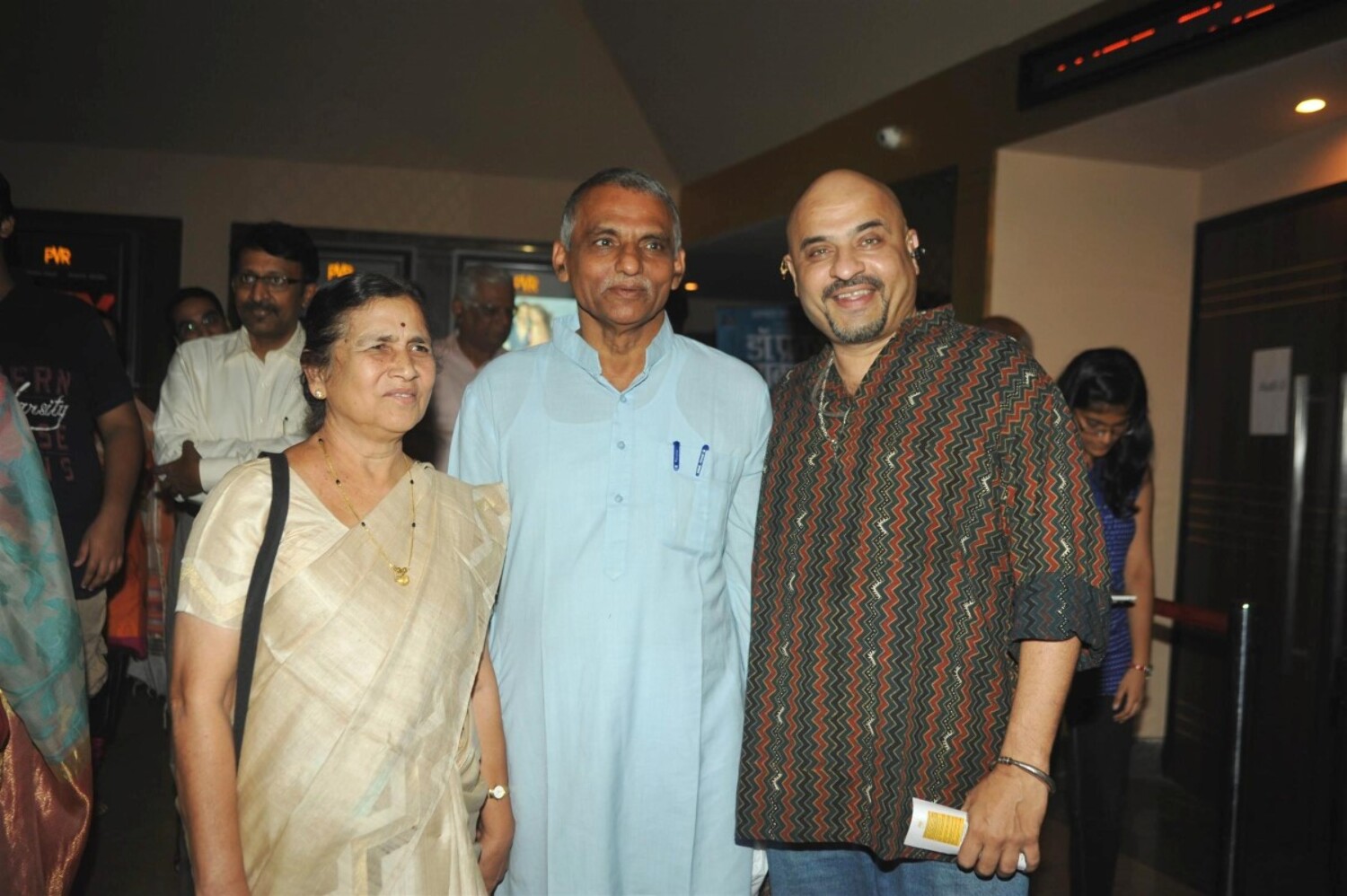 Dr Prakash Baba Amte with wife Dr Mandakini Amte and musician Rahul ...