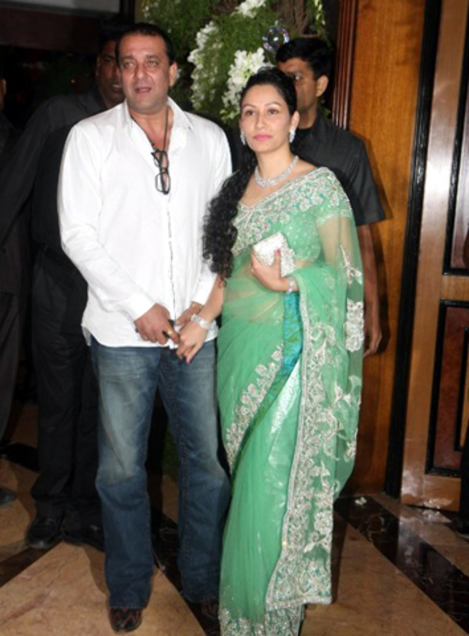 Sanjay Dutt with wife Manyata at Wedding Sangeet Ceremony of Ritesh ...