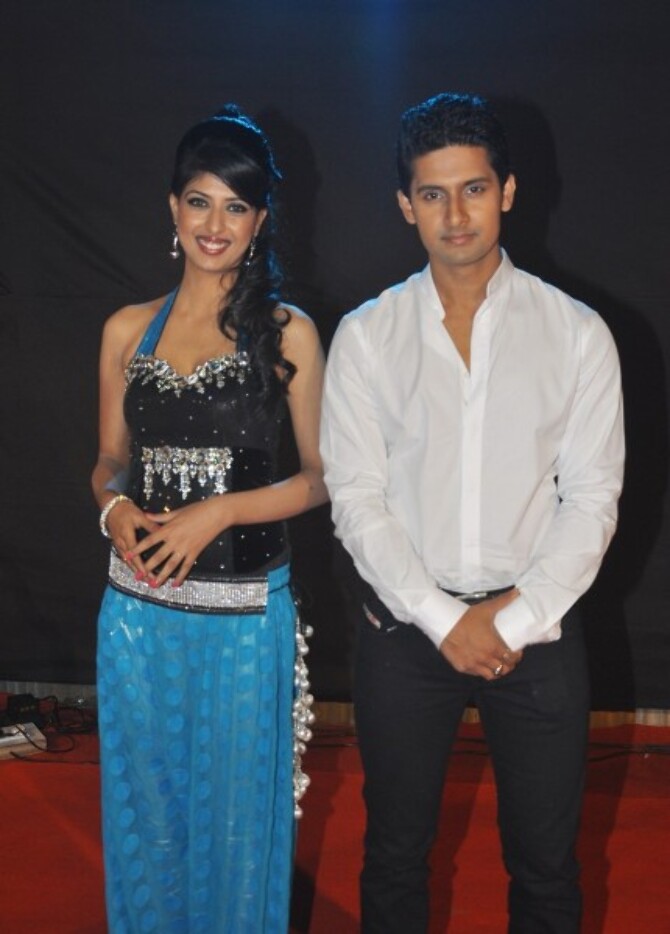 Aishwarya Sakhuja Ravi Dubey at CID Veerta Awards in Mumbai